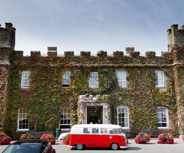 Wedding cars at the Tregenna Castle Hotel in St Ives