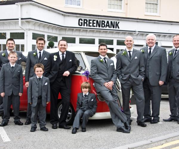 wedding cars at the Greenbank Hotel in Falmouth
