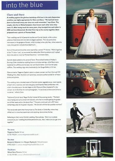 Cornwall VW in wed magazine page 2