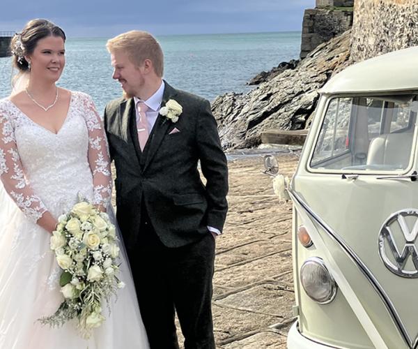 wedding car hire at Gwel an Mor