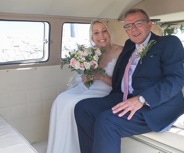 wedding car hire at Stennack Farm