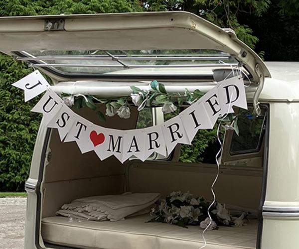 wedding car hire at Penventon Park Hotel in Redruth