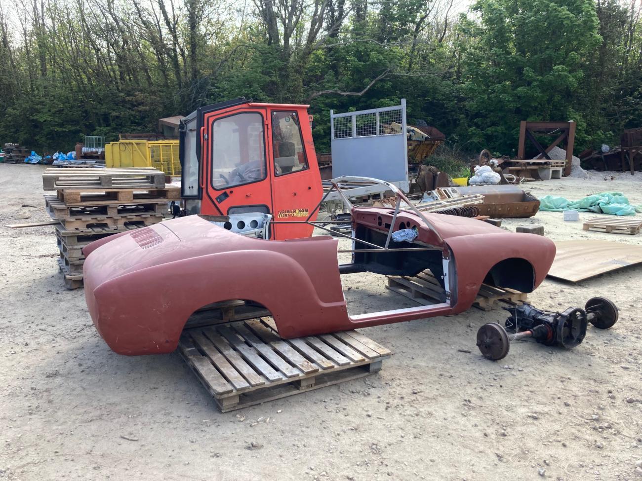 Karmann Ghia under restoration