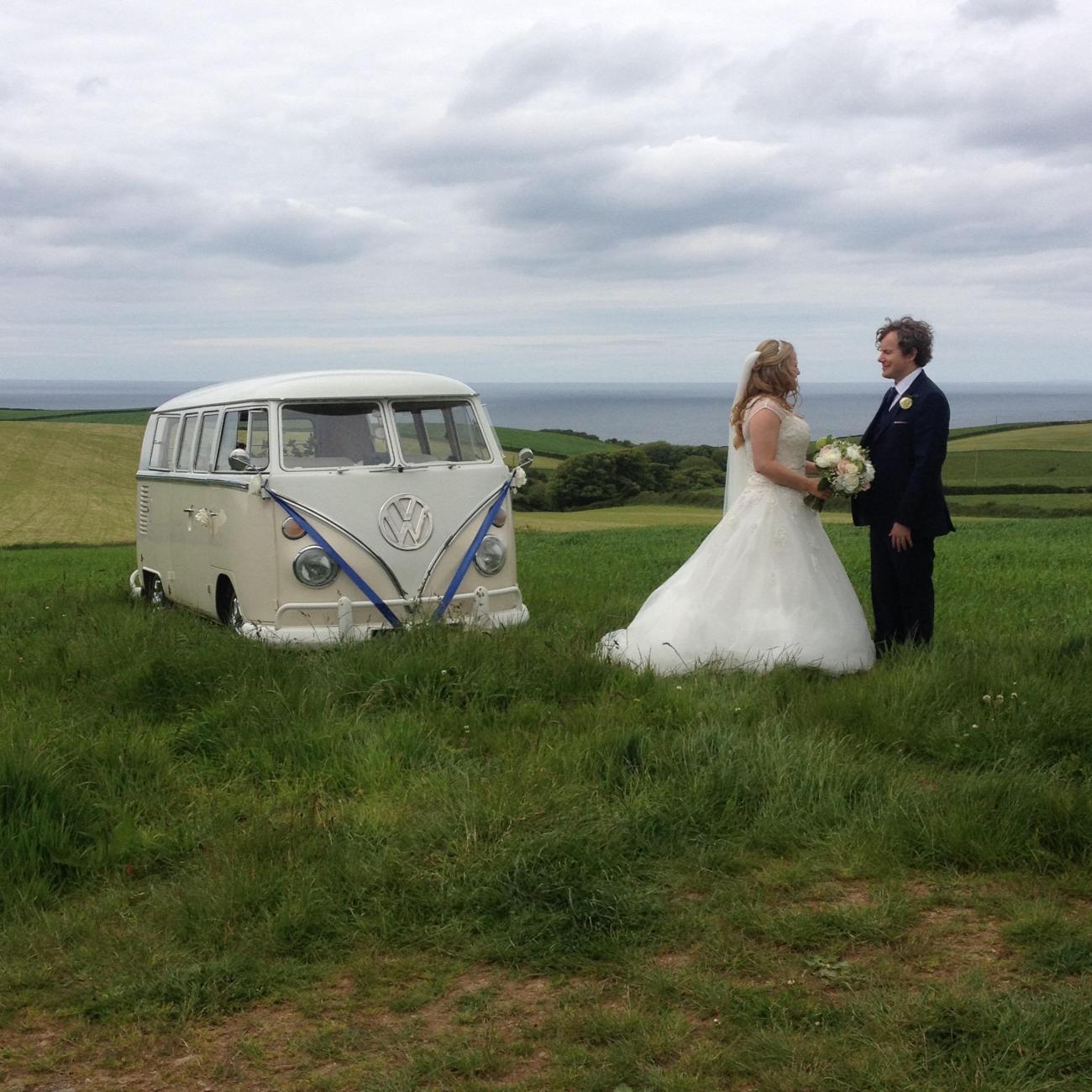 country wedding camper