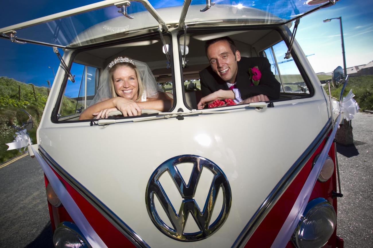 Classic VW campers for wedding hire